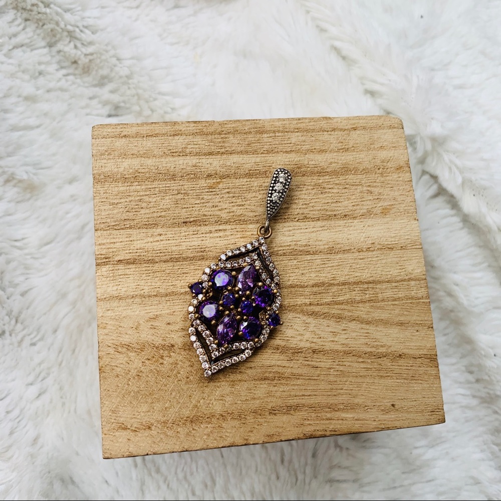 ⭕️SOLD⭕️Turkish Amethyst Pendent Bronze 925 - Picture 6 of 8